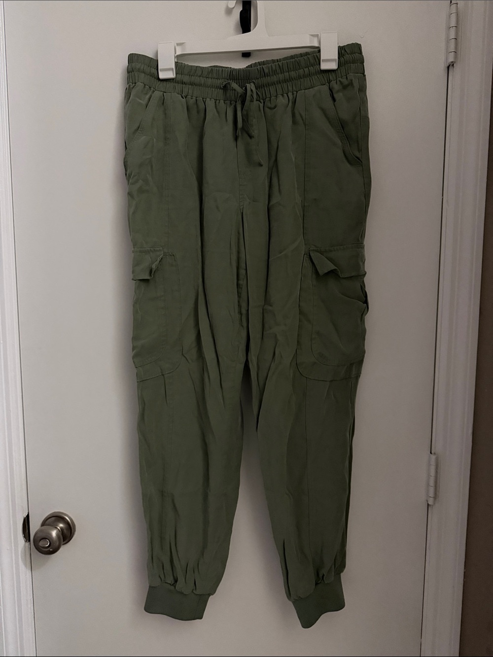INC International Concepts Olive Green Cargo Joggers Size L